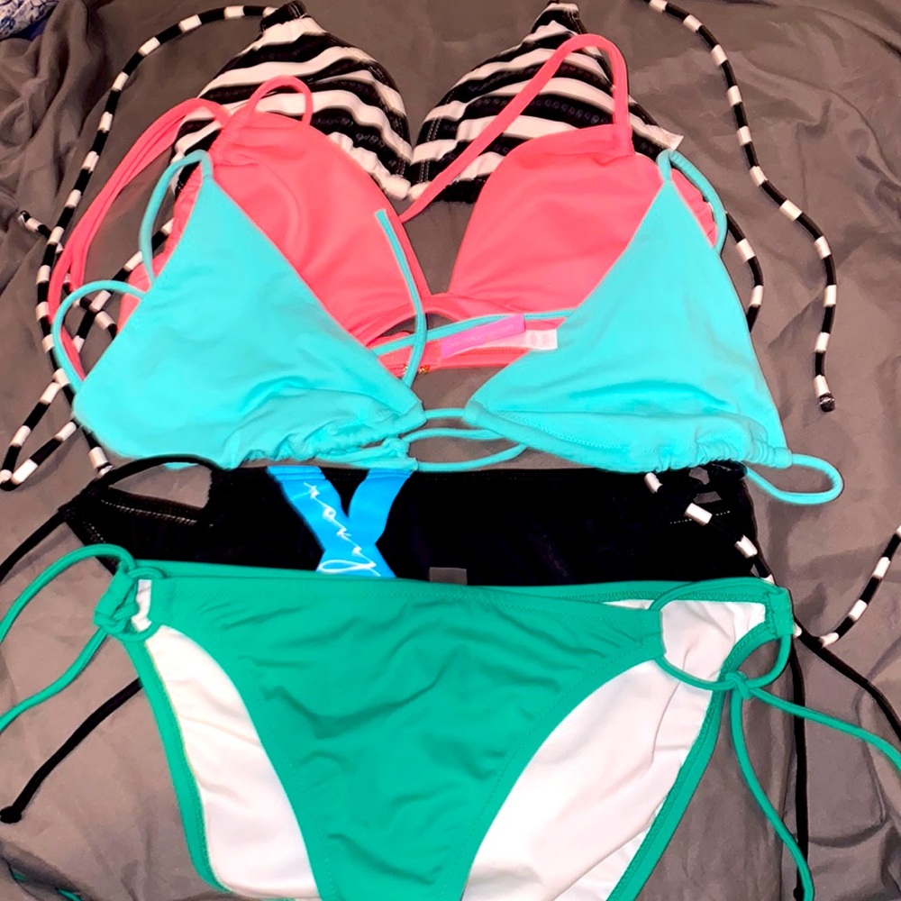 Misc Swim pieces. Victorias Secret, Roxy, OPI . 5 pieces .
